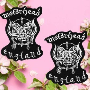 Adhesive Fabric Badges DIY Apps Motorhead IRON ON Patches Punk Metal Rock Thrash